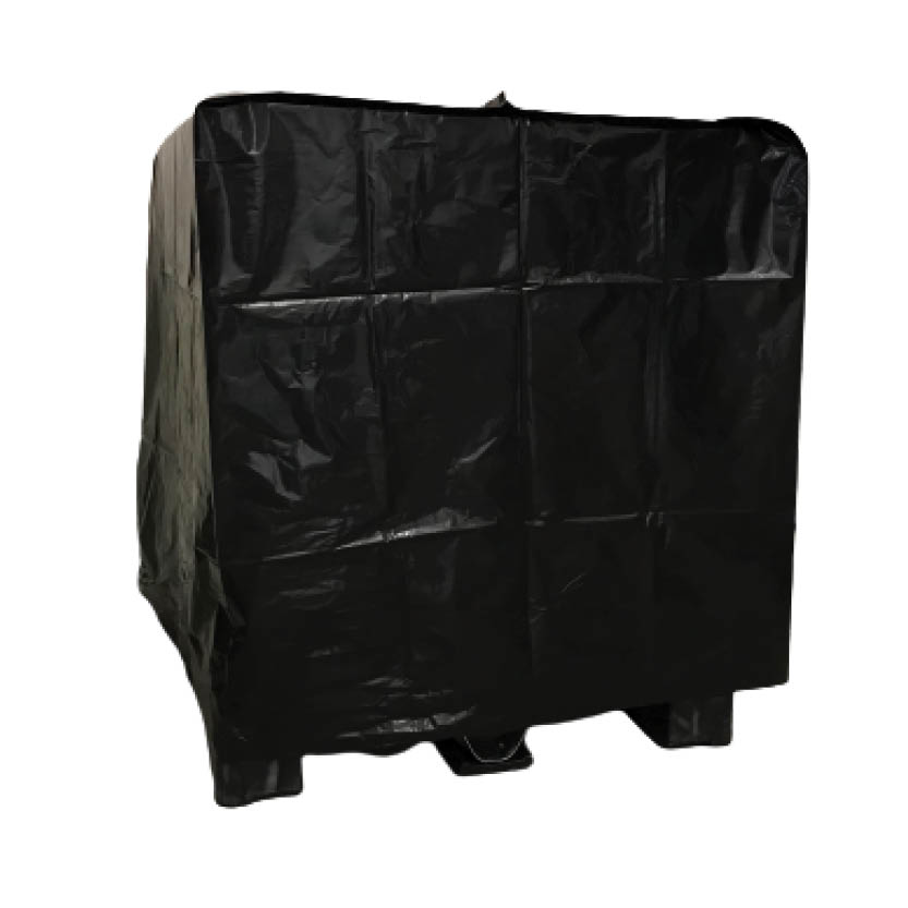 Överdragsskydd av PVC till IBC mot damm och som UV-skydd