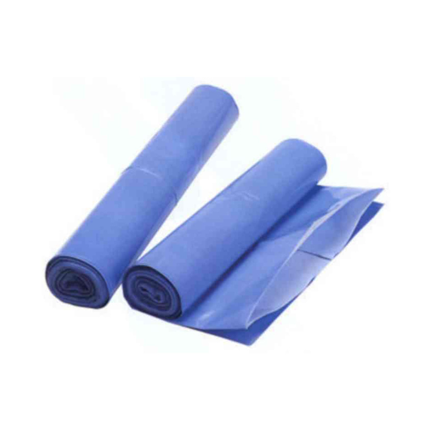 Grovsäck R3 240 L blå plast/vit plast 75my 10 st/rulle