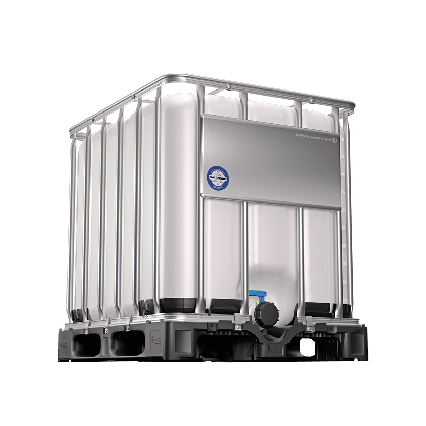 IBC-behållare 800 liter UN-godkänd-godkänd PE-pall