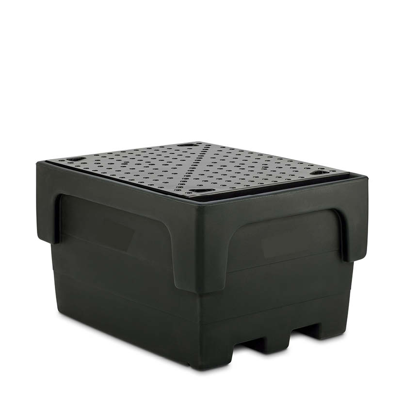 Uppsamlingskar Black för 1 IBC-behållare, Polyeten (PE)