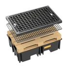 Uppsamlingskärl Black av PE för 2 fat passar en EUR-pall