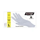 Vinylhandske för engångsbruk grå puderfri 100 st Large