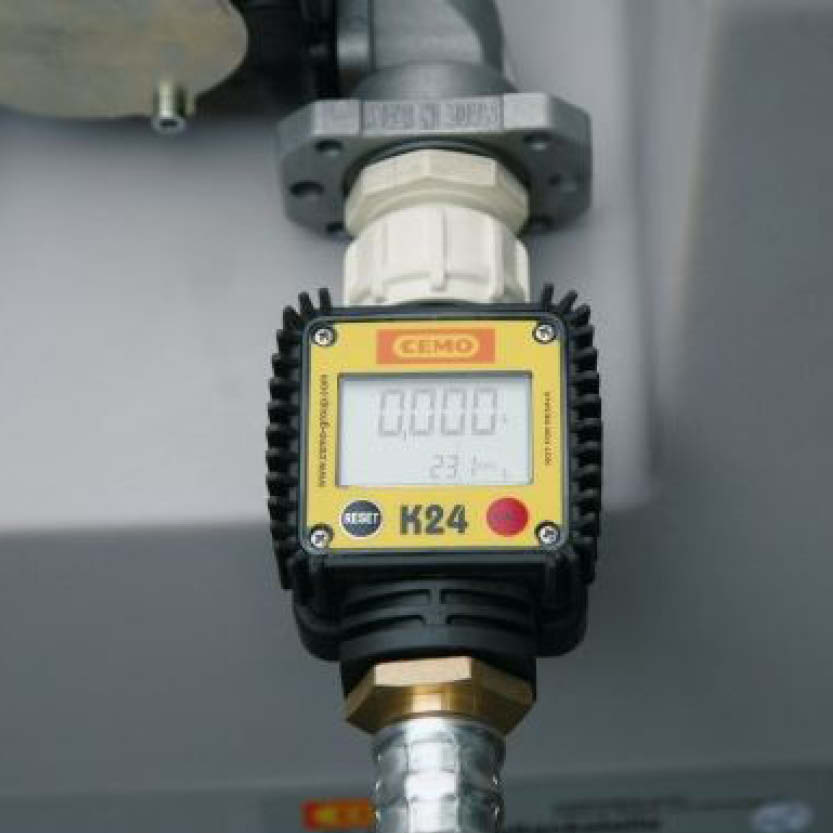 Flödesmätare K24 till mobil dieseltank 210 och 440 liter