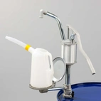 Hävarmspump av aluminium med integrerad spillbricka