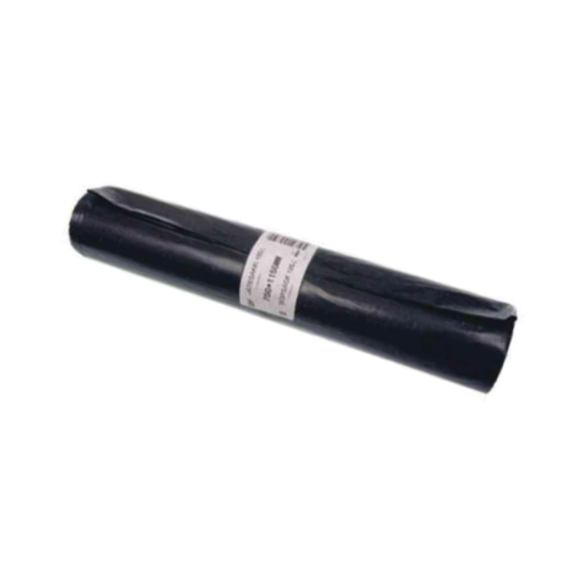 Sopsäck 125 L svart stål 50my 10 st/rulle