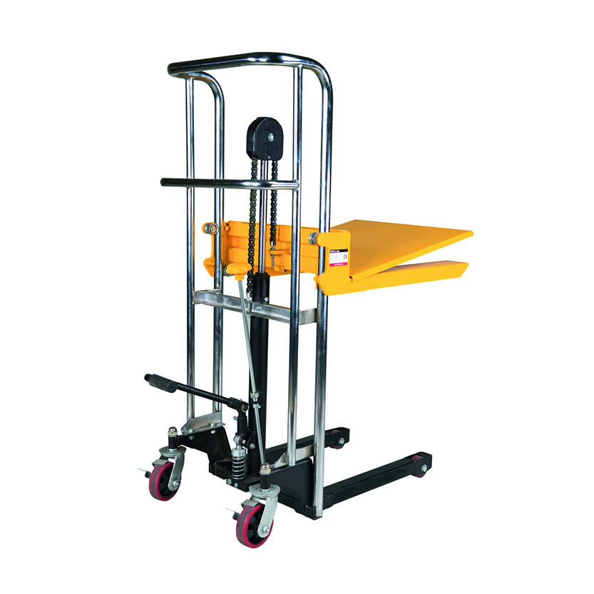 Hydraulisk pallstaplare PL 800 HST och mobilt lyftbord 1500