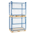 Pallram med fällbar långsida 1200 x 800 x 1200 mm