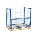 Pallram med fällbar långsida 1200 x 800 x 1200 mm