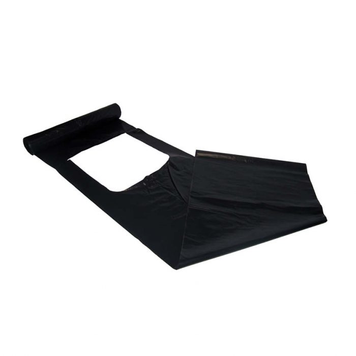 Knytsäck 125 L svart stål 50my