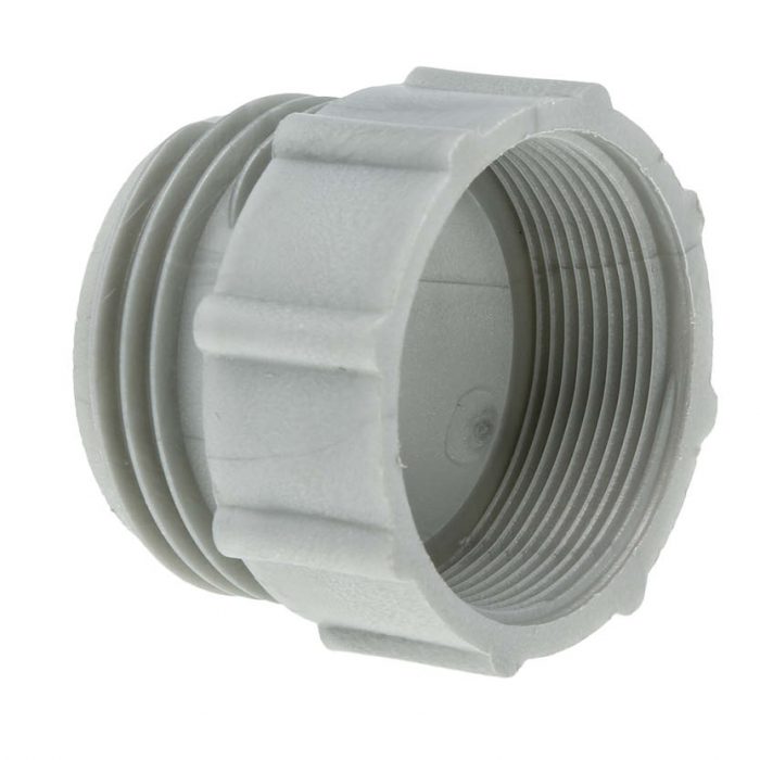 Gängadapter grå DIN 61 hane - 2 tum BSP hona