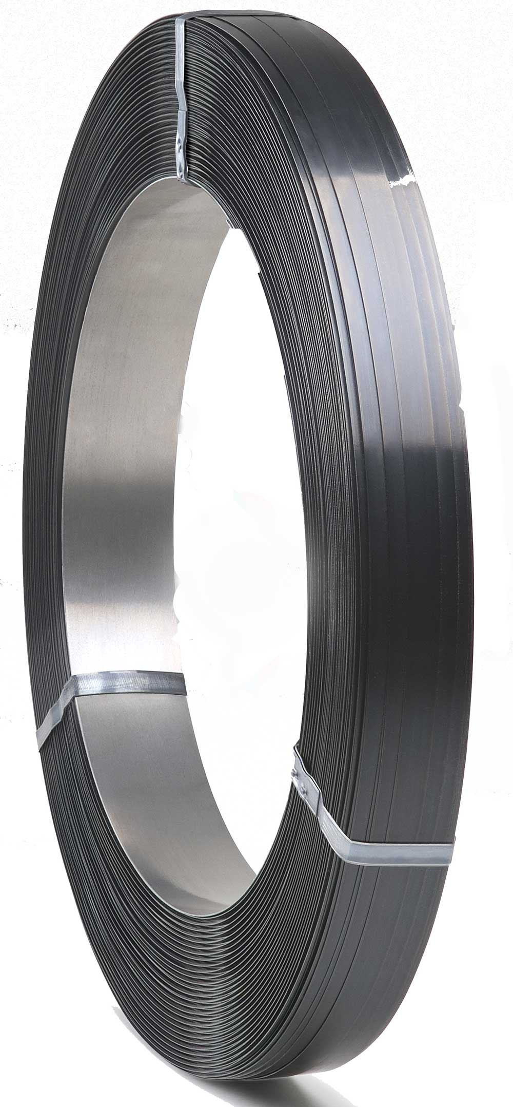 Stålband 19x0,5 mm 795kg bredspolat Svart