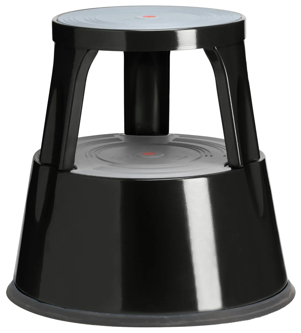 Kick step pall metall svart