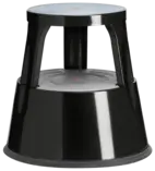 Kick step pall metall svart