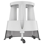 Kick step pall plast grå