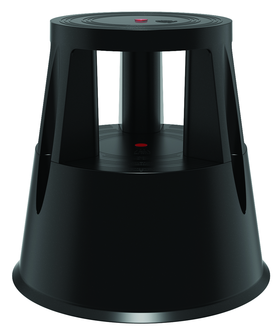 Kick step pall plast svart