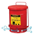 Ventilerad säkerhetstunna, 20 L, Röd