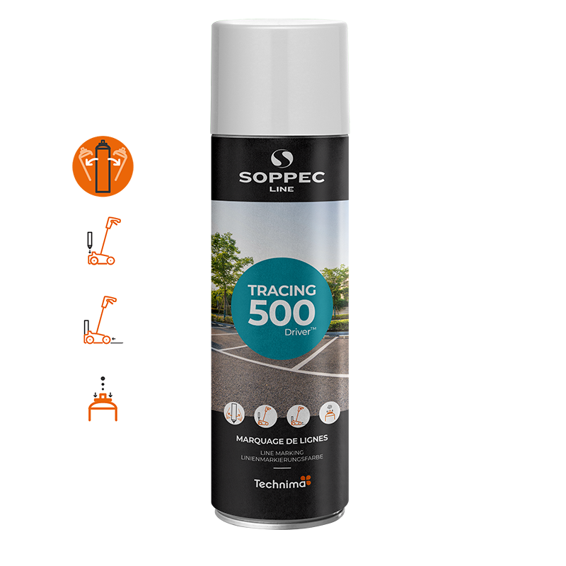 Linjemarkering spray, 500 ml, Vit, 12-pack