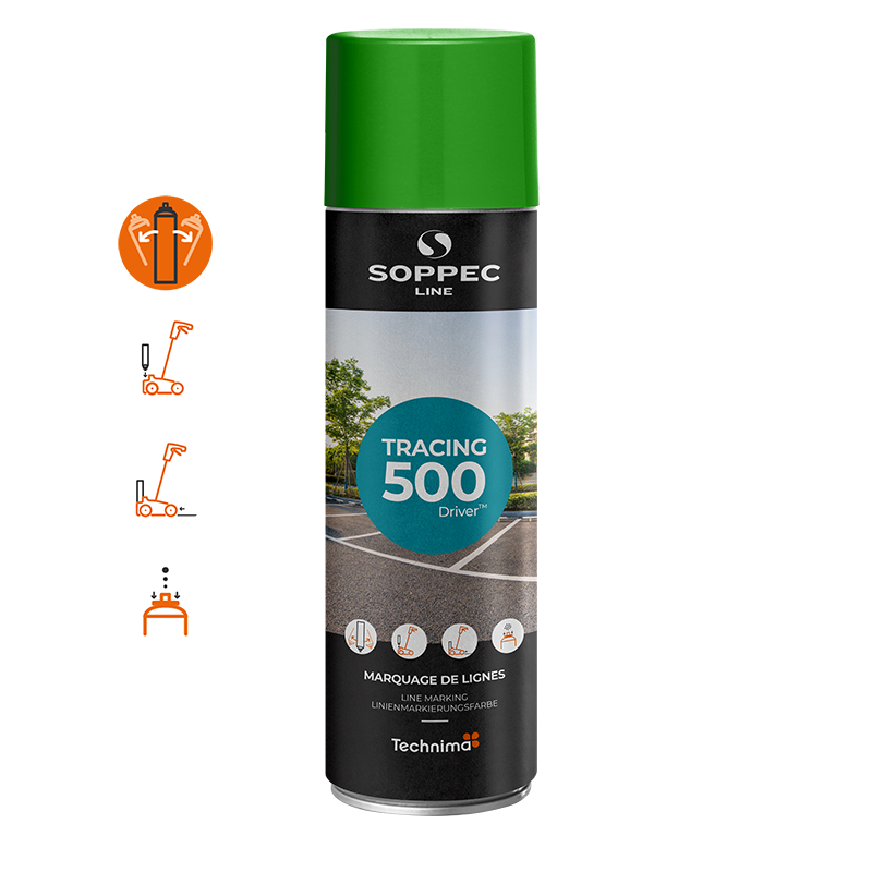 Linjemarkering spray, 500 ml, Grön, 12-pack