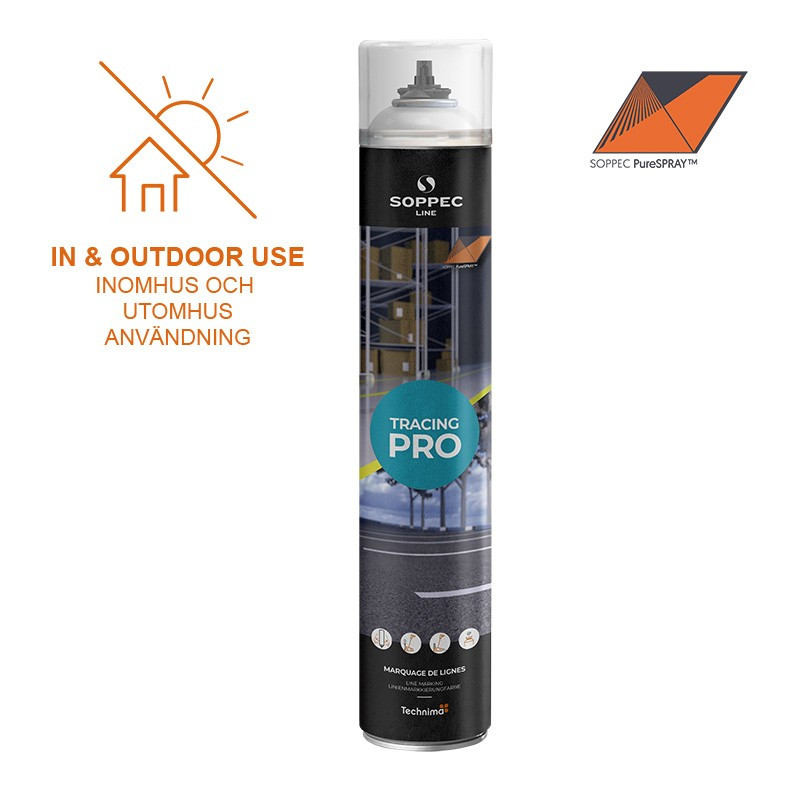 Golvlinjemarkering spray, 750 ml, Vit 6-pack