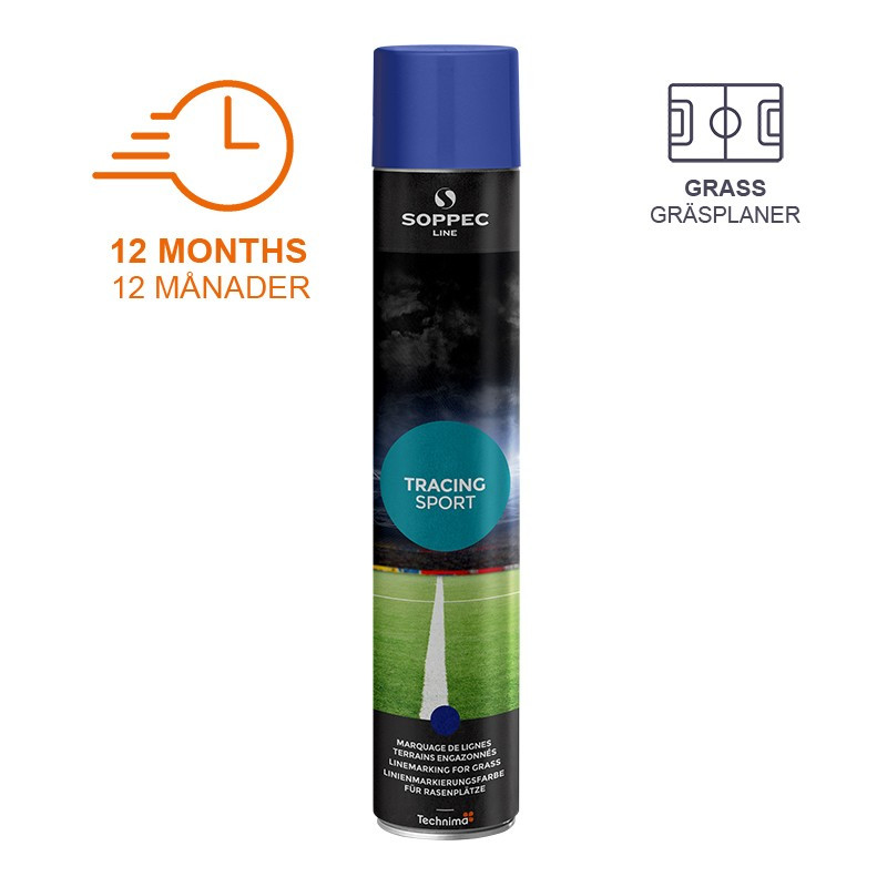 Linjemarkering spray Gräs, 750 ml, Blå, 6-pack