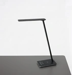 Skrivbordslampa, Fällbar, Svart