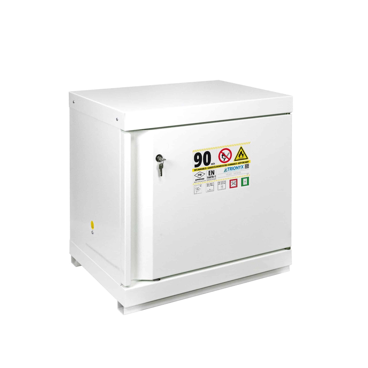 Kemikalieskåp 90 min, 630x635 mm