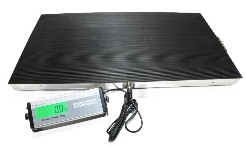 Bänkvåg, volym, rostfri, 300 kg