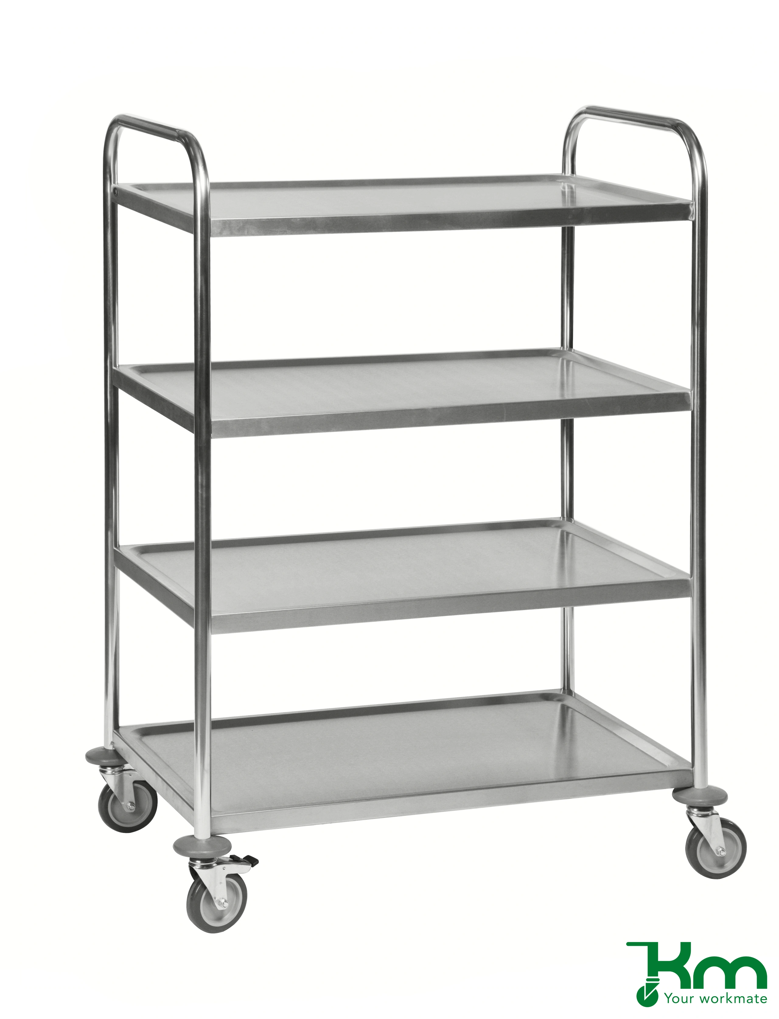 Rostfritt rullbord 4-plan | 910x590x1260 mm | MoveTech