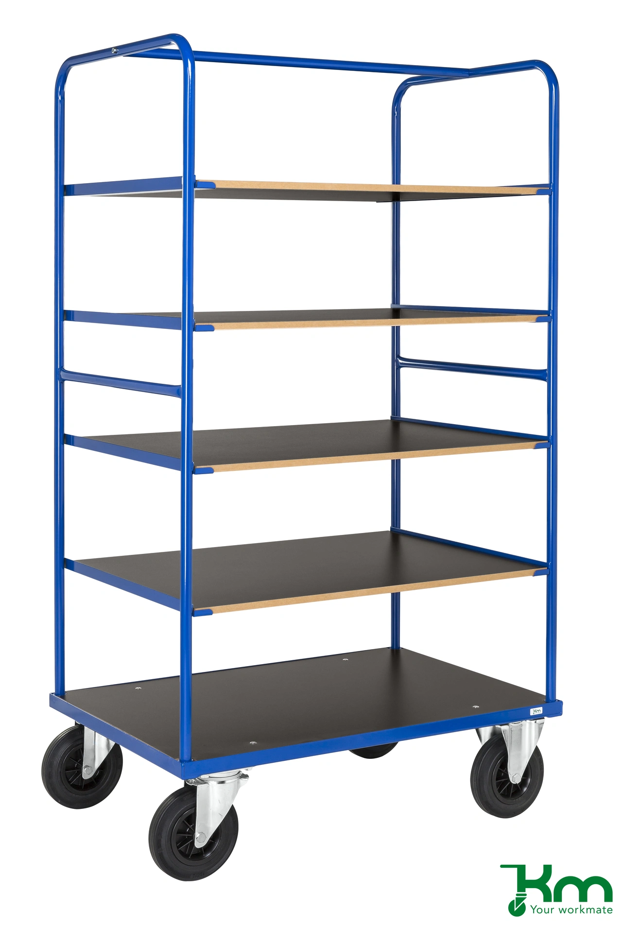 Hyllvagn Serie 300 ERGO svart 1300mm med broms