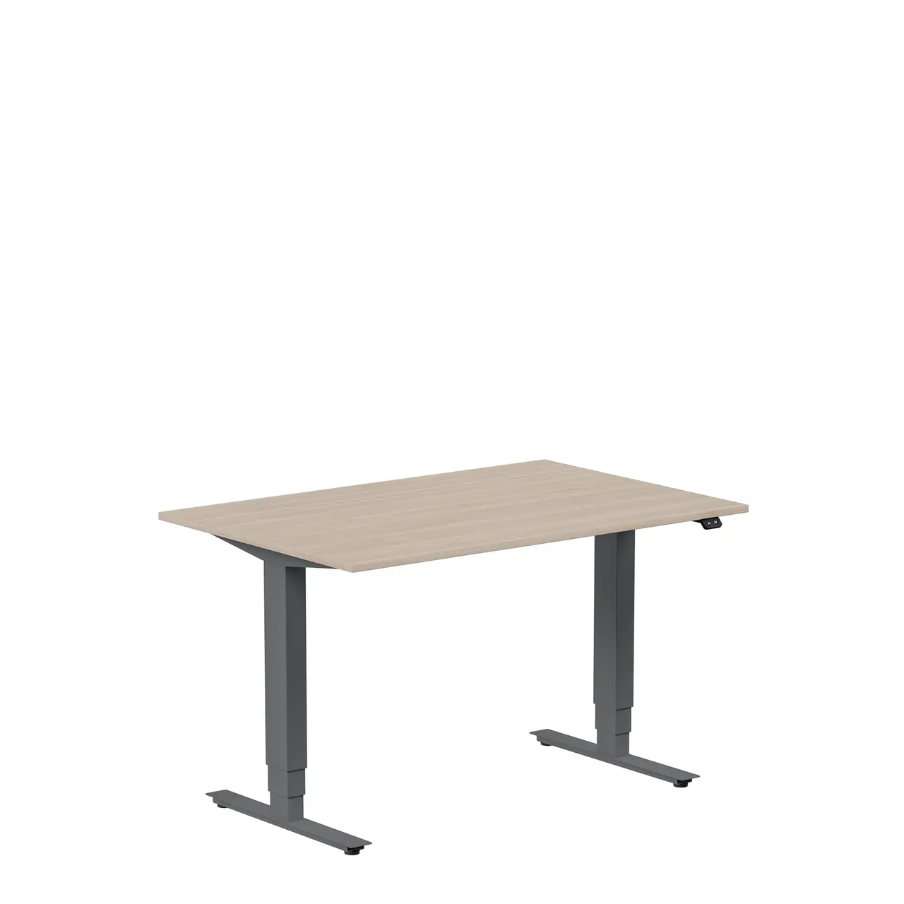Höj och sänkbart skrivbord, 1200x800mm, vit ask/antracit
