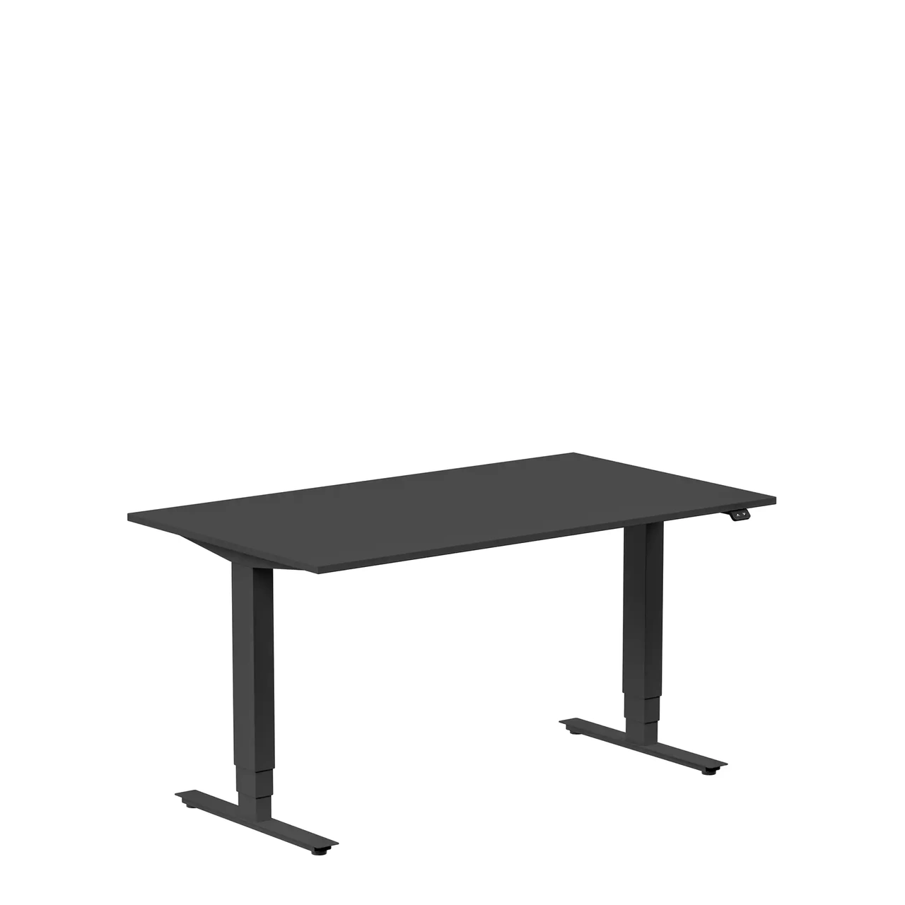 Höj och sänkbart skrivbord, 1400x800mm, svart/svart