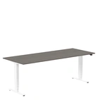 Höj och sänkbart skrivbord, 2000x800mm, mörk ask/vit