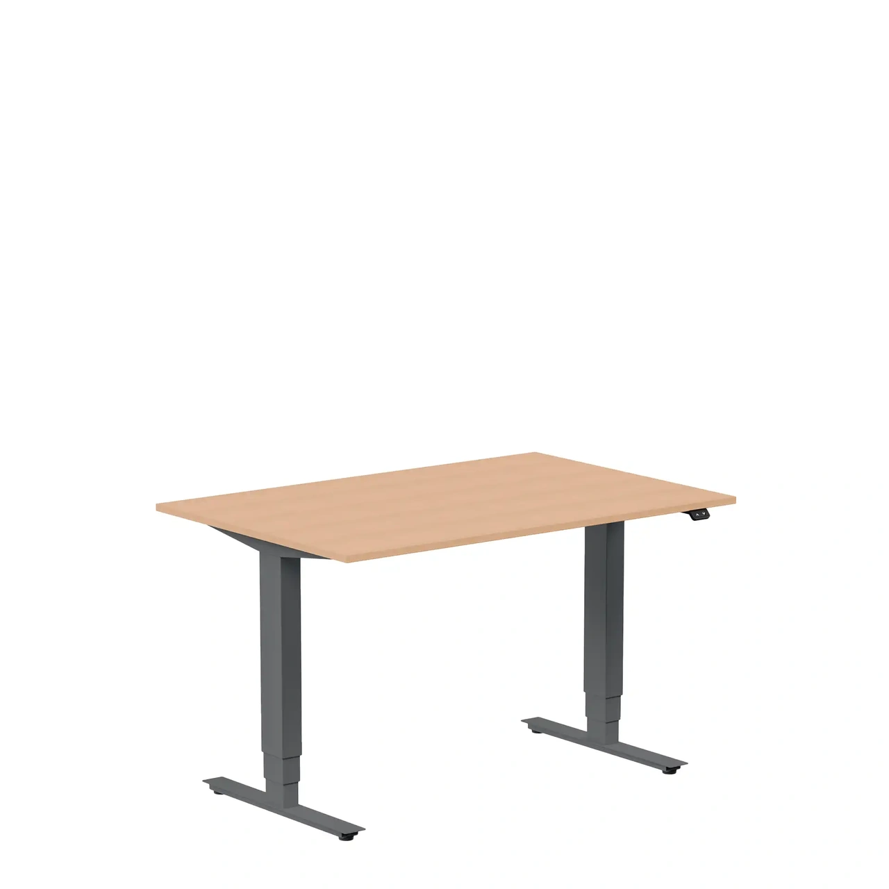 Höj och sänkbart skrivbord, 1200x800mm, bok/antracit