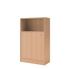 Skåp bok 2x skjutdörrar/1x öppet, 805 x 1325mm