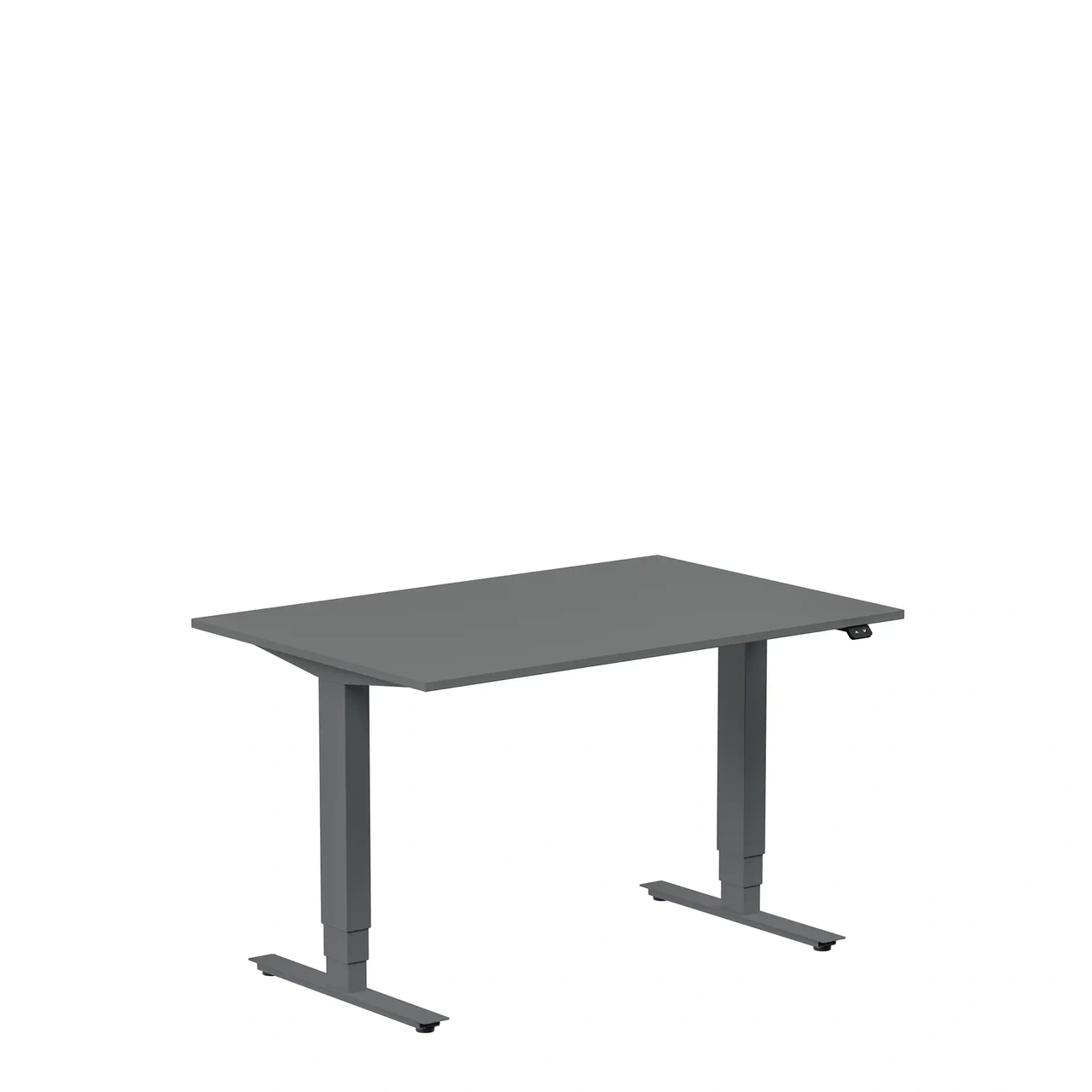 Höj och sänkbart skrivbord, 1200x800mm, mörkgrå/antracit