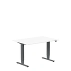 Höj och sänkbart skrivbord, 1200x600mm, vit/antracit