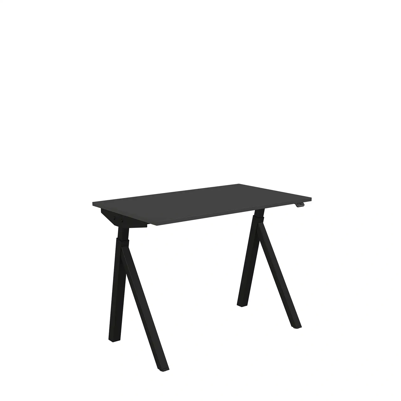 Höj och sänkbart skrivbord, El, 1000 x 600mm, mörkgrå/svart