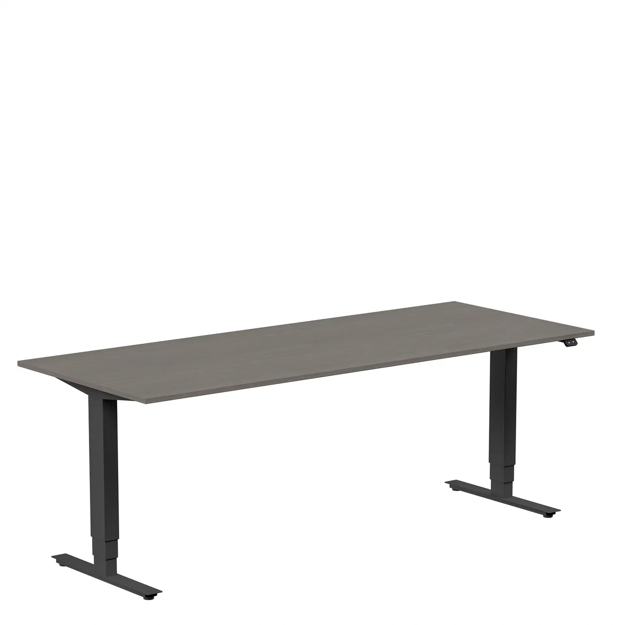Höj och sänkbart skrivbord, 2000x800mm, mörk ask/svart