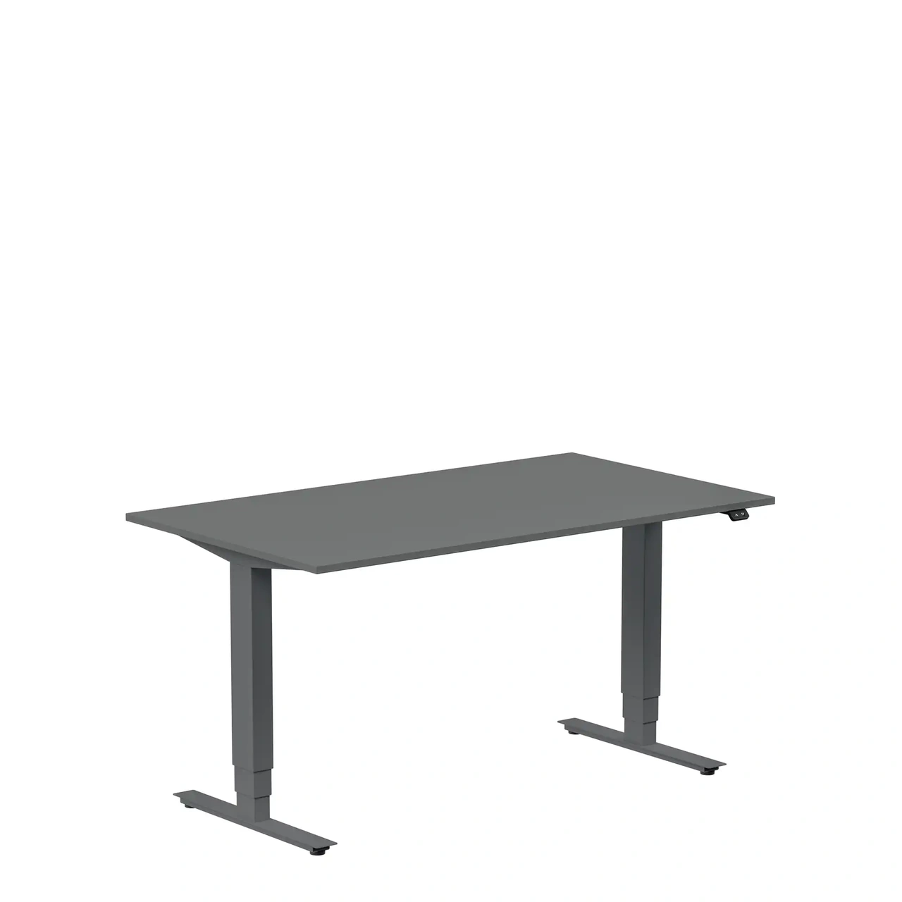 Höj och sänkbart skrivbord, 1400x800mm, mörkgrå/antracit