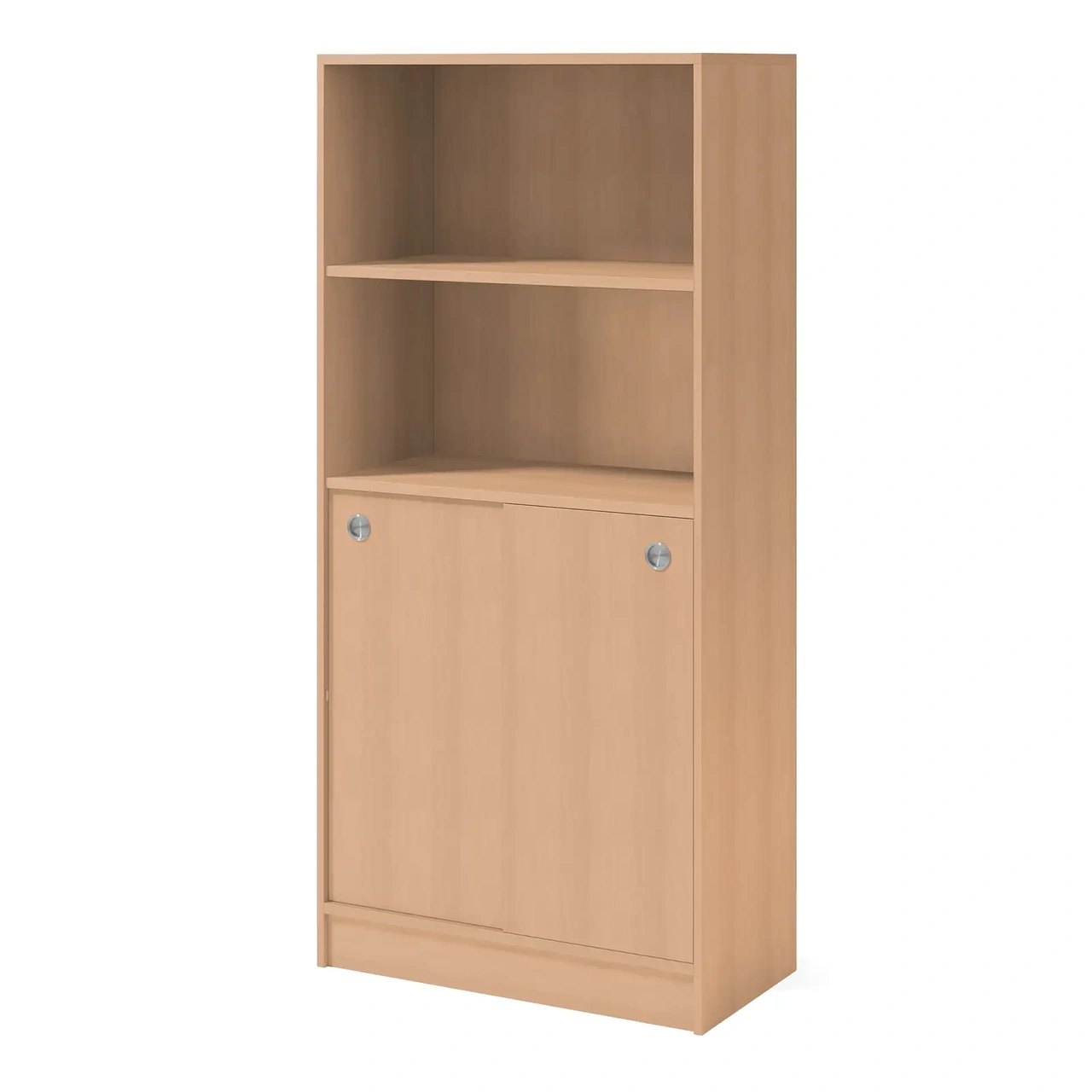 Skåp, bok, 2x skjutdörrar/2x öppet, 805 x 1725mm