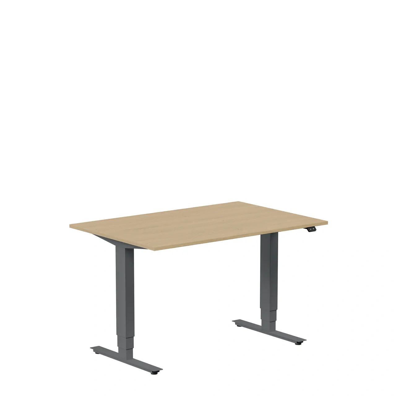 Höj och sänkbart skrivbord, 1200x600mm, ek/antracit