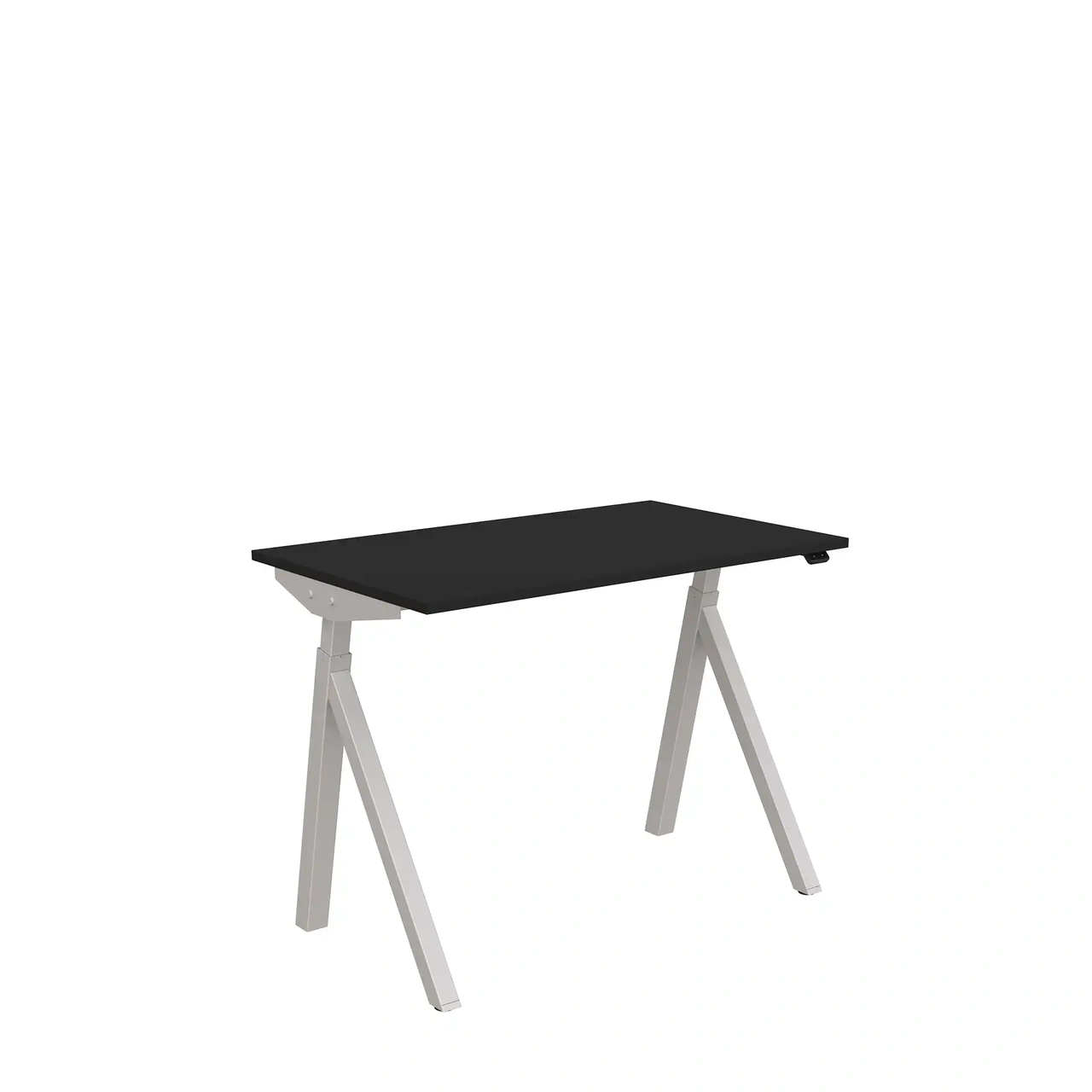 Höj och sänkbart skrivbord, El, 1000 x 600mm, svart/silver