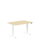 Höj och sänkbart skrivbord, 1200x800mm, björk/vit