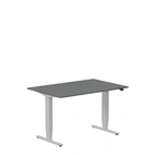 Höj och sänkbart skrivbord, 1200x800mm, mörkgrå/silver