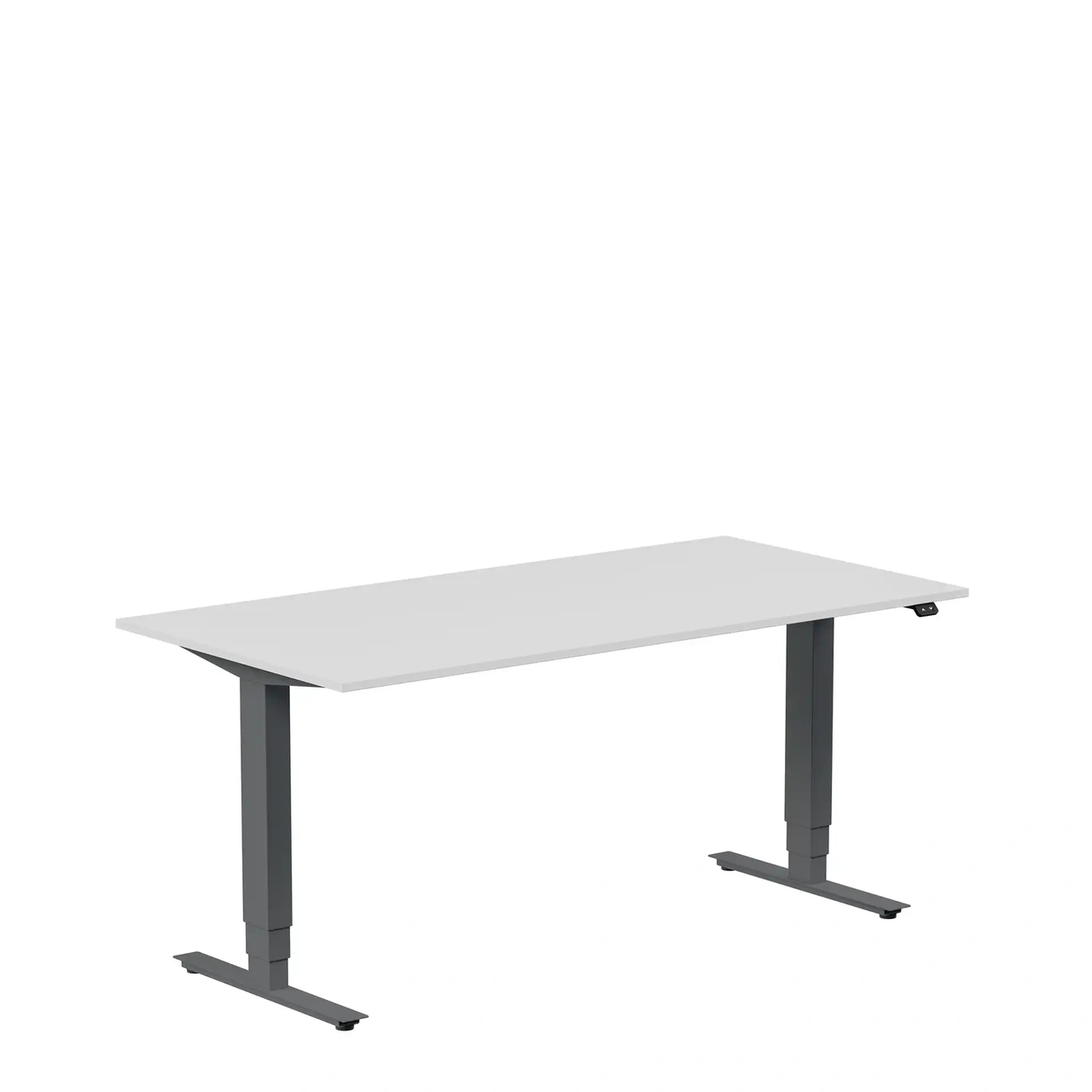 Höj och sänkbart skrivbord, 1600x800mm, ljusgrå/antracit