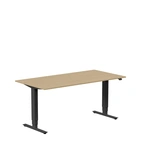 Höj och sänkbart skrivbord, 1600x800mm, ek/svart
