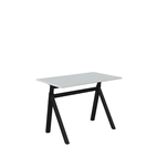 Höj och sänkbart skrivbord, Gas, 1000x600mm, ljusgrå/svart