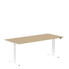 Höj och sänkbart skrivbord, 1800x800mm, ek/vit