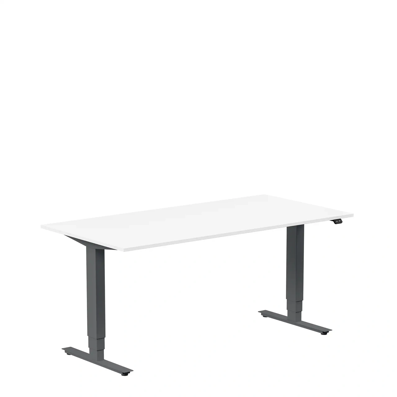 Höj och sänkbart skrivbord, 1600x800mm, vit/antracit