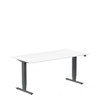 Höj och sänkbart skrivbord, 1600x800mm, vit/antracit